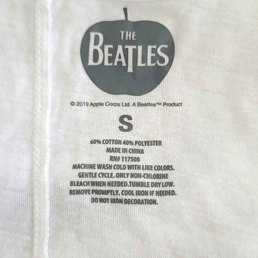 The Beatles Band Shirt Size Small White Short Slee - Picture 2 of 5